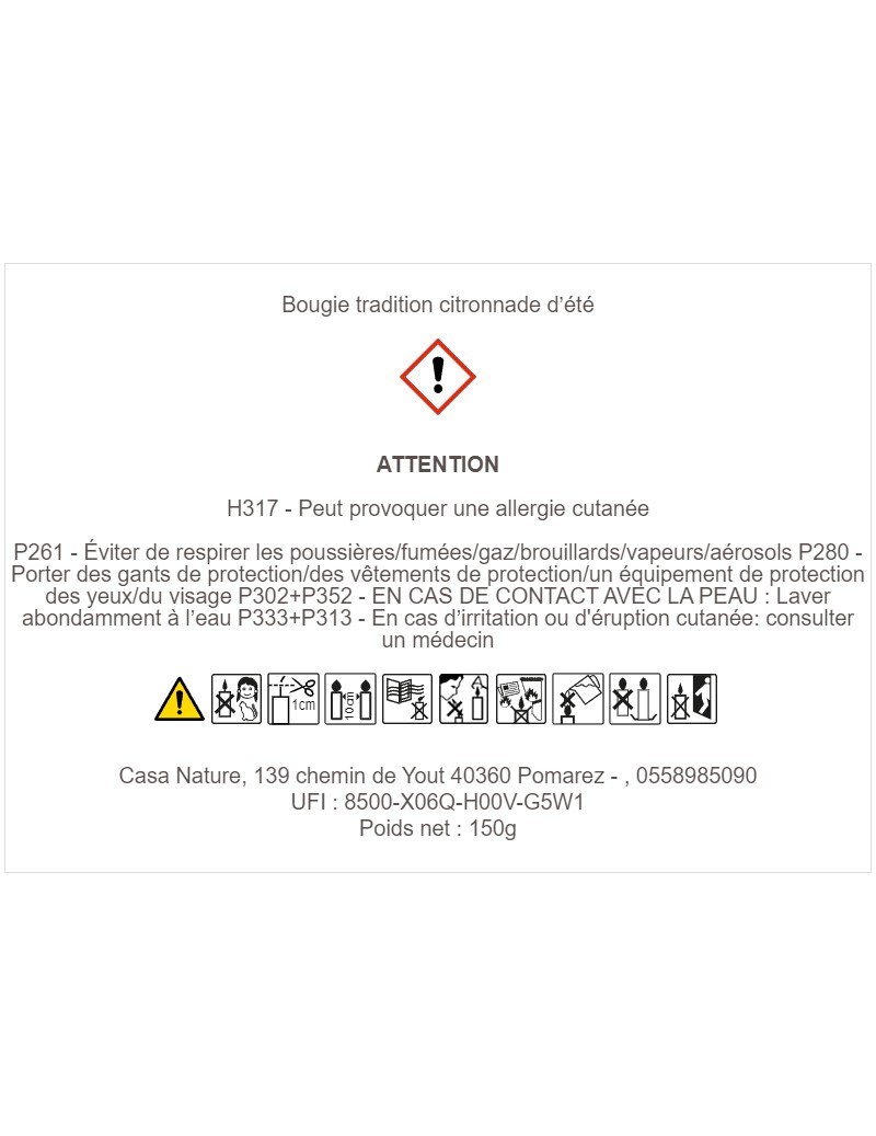 bougie tradition citronnade...