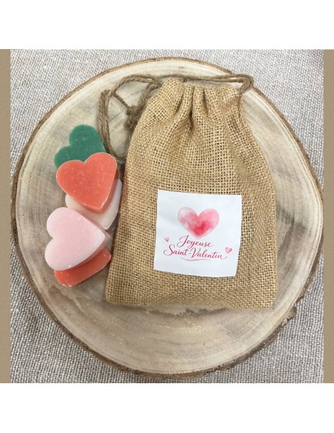 Les savons coeur de la  Saint Valentin