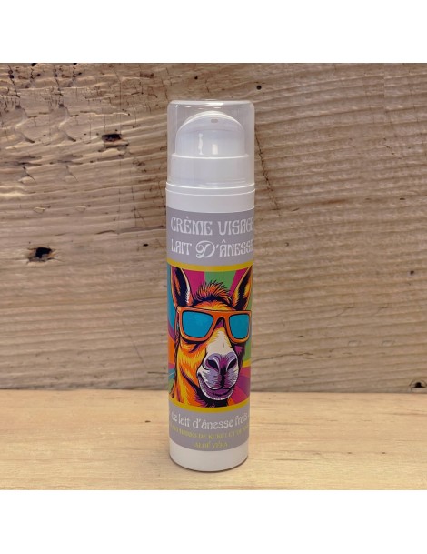 crème visage douceur lait d'ânesse frais et bio - parfum amande et lait