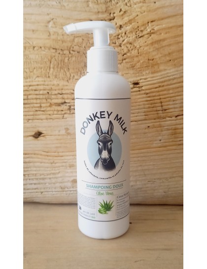 shampoing douceur lait d'ânesse frais et bio  - parfum amande et lait